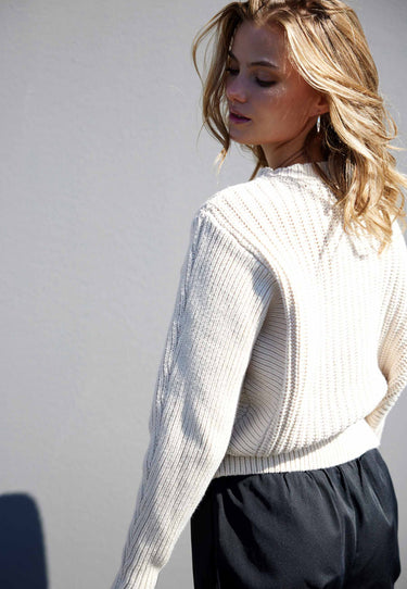 RELAXED SWEATER TRÖJA - Vit