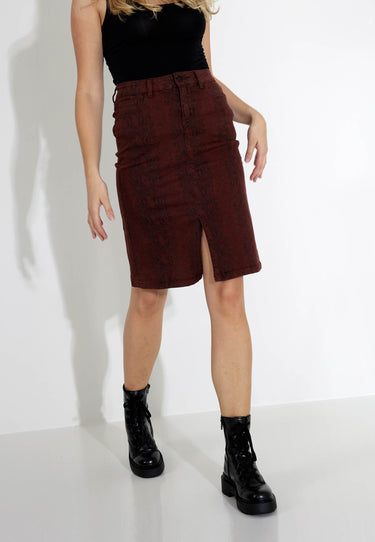 JESS SKIRT - Blk animal