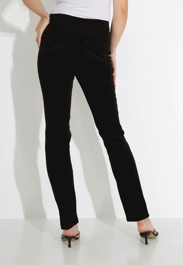 ALVA CORD PANTS - Coffee