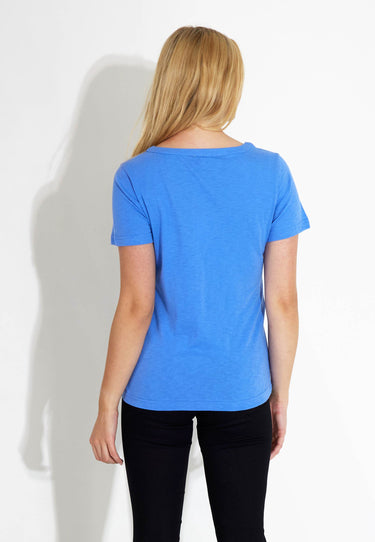 HILLEVI TOP - Soft blue