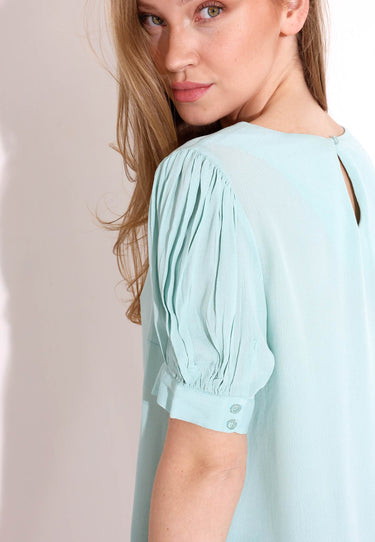 KELLY BLUSE - Steingrün