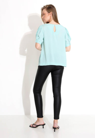 KELLY BLUSE - Steingrün