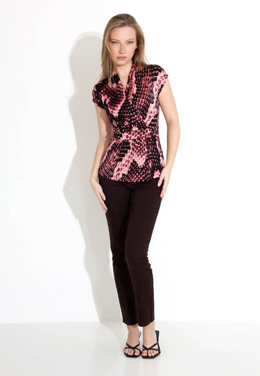 ANNELIE TOP - Top - Wine print