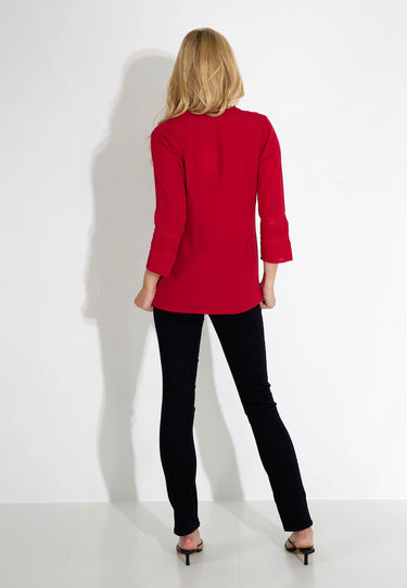 JULIA BLUSE - Tiefrot