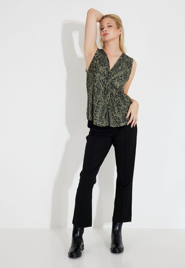 ZAIRA TOPP - Green animal