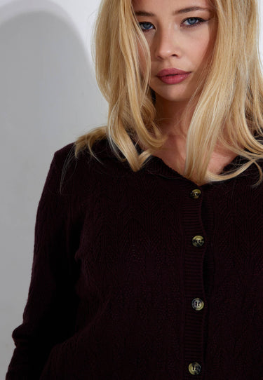 PAULA CARDIGAN - Dk Port