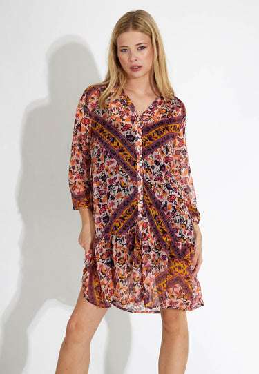 ALEXIA TUNIC - pink print