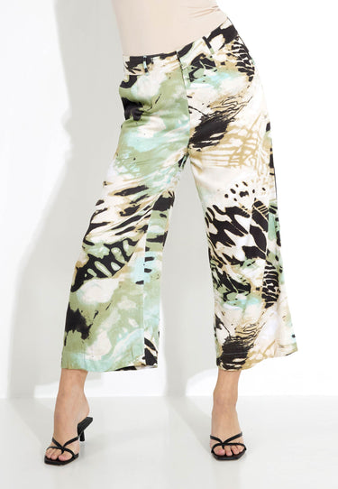 JAWA TROUSERS - Green print