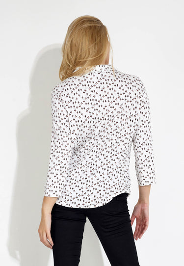 ANNIE TOP - Schwarzer Druck