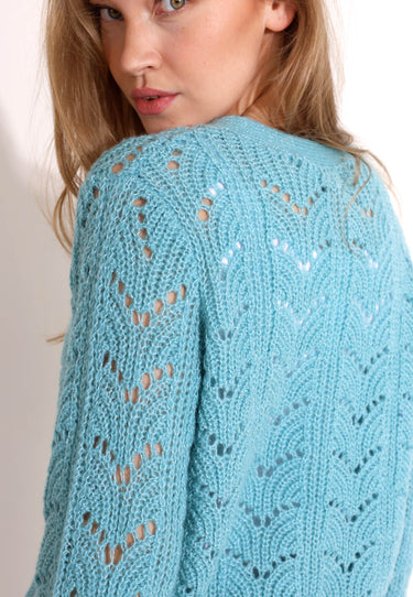 LILO CARDIGAN - Celadon blue