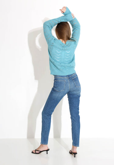 LILO CARDIGAN - Celadon blue