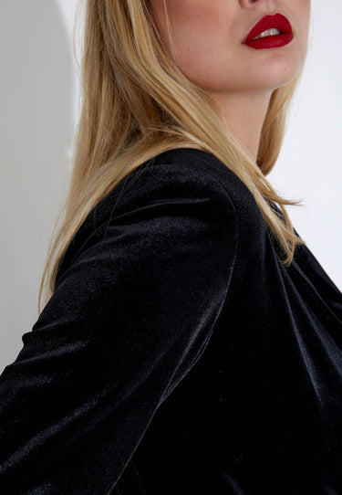 TANITA VELVET JACKET - Black
