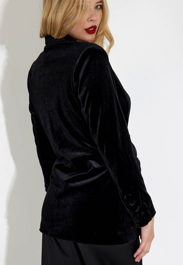 TANITA VELVET JACKET - Black