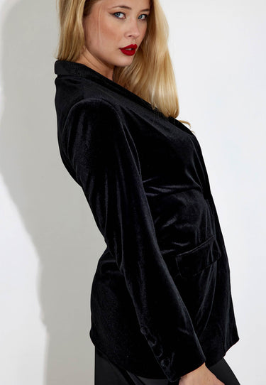 TANITA VELVET JACKET - Black