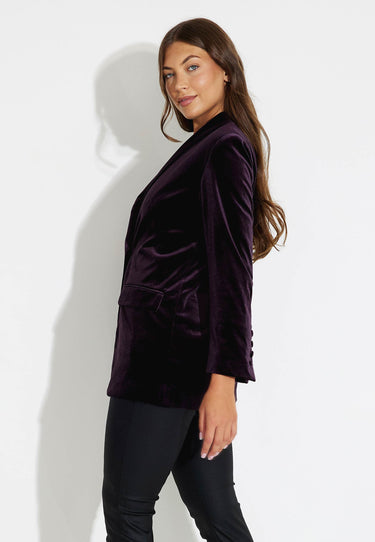 TANITA VELVET JACKET - Dk WINered