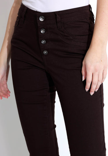 DAY BROWN DENIM - Pants - Coffee