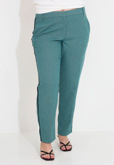 LOOSE OFFICE TROUSERS - Green