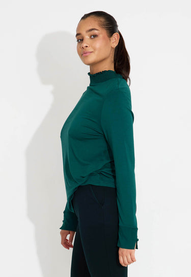 TOP STRETCH - Dark green