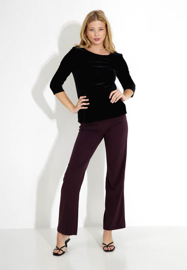 VELVET TOP - Black