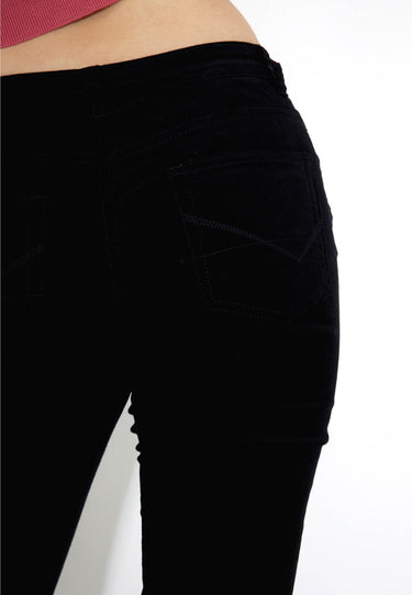 ALVA CORD PANTS - Black