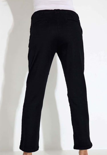 SHIELA TWILL TROUSERS - Black
