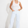 ALVA WIDE JEANS - Blu stripe