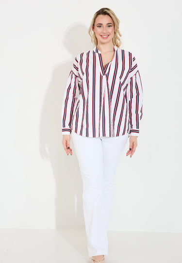 SKJORTA OVERSIZED - Randig