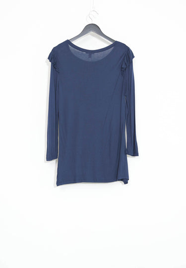 TOP RUFFLE - Blue