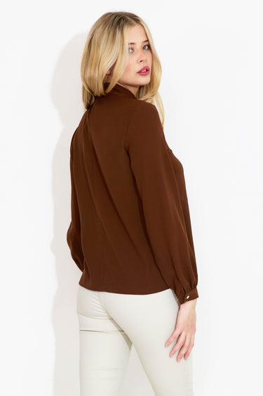 BLOUSE COLLAR - Brown