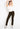 EMILY CROP LINEN PANTS - Black olive