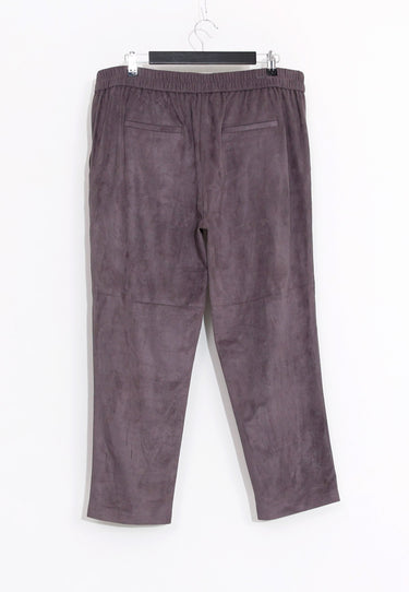 IMITATION SUEDE TROUSERS - Grey