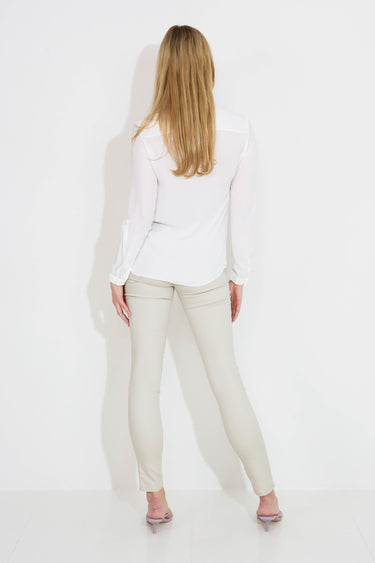 BLOUSE COLLAR BUTTONS - White