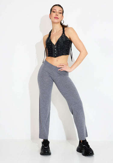 RUPHERT TROUSERS - Gray melange
