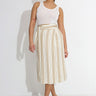 WOVEN SKIRT - Vit