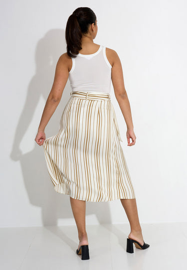 WOVEN SKIRT - Vit