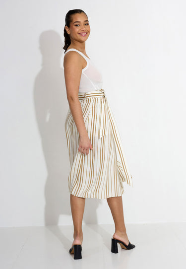 WOVEN SKIRT - Vit