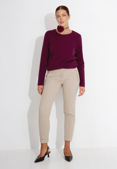 PANTALONE CON RISVOLTO 03651 - LjusBrun