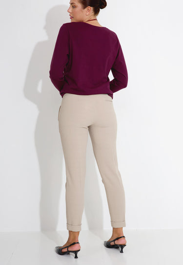 PANTALONE CON RISVOLTO 03651 - LjusBrun