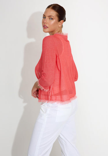 CARDIGAN 00605 - Röd