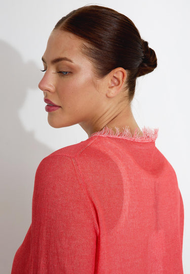 CARDIGAN 00605 - Röd