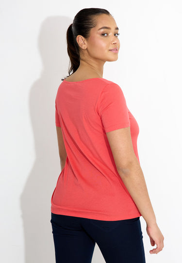 SHORT SLEEVES T-SHIRT 03547 - Röd