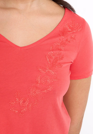 SHORT SLEEVES T-SHIRT 03547 - Röd