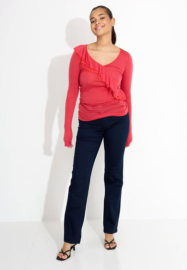 JERSEY TENCEL T-SHIRT 03750 - Röd