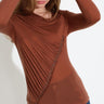 JERSEY TENCEL T-SHIRT 03753 - Brun