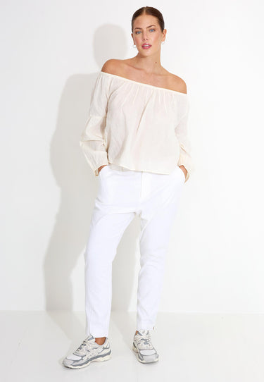 BLOUSE SLEEVELESS 09109 - Vit