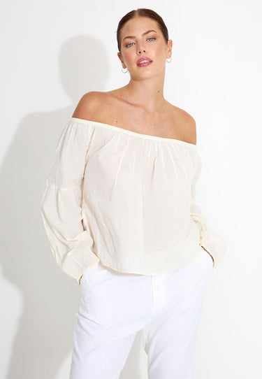 BLOUSE SLEEVELESS 09109 - Vit