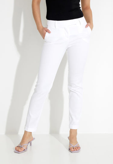 COTTON TROUSERS 03014 - Vit