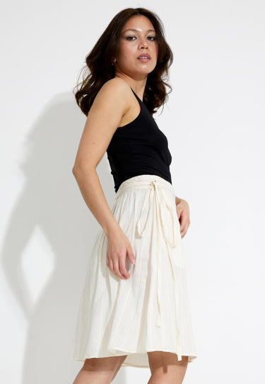 COTTON SKIRT 09085 - Vit