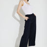 WIDE LEG TROUSERS 03668 - Svart