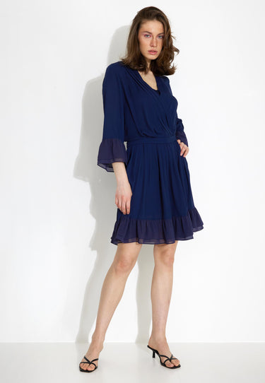 SCAGLIA ABITO DRESS - Blå
